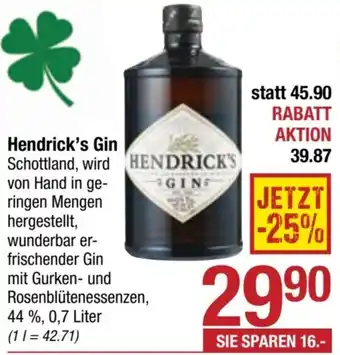 Maximarkt Hendrick's Gin Angebot