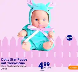 Action Dolly Star Puppe mit Tierkostüm Angebot