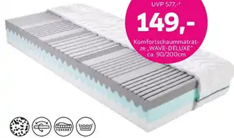 Mömax Komfortschaummatratze Wave-Deluxe Angebot