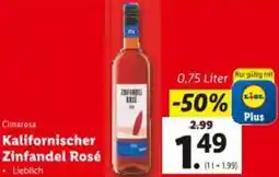 Lidl Kalifornischer Zinfandel Rosé Angebot