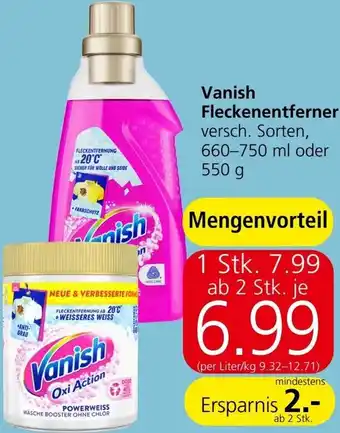 Spar Vanish Fleckenentferner Angebot