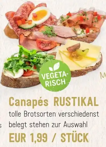 Sutterlüty Canapés rustikal Angebot
