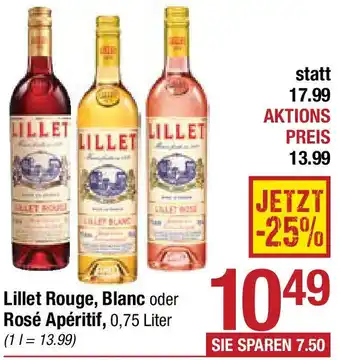 Maximarkt Lillet Rouge, Blanc oder Rosé Apéritif Angebot