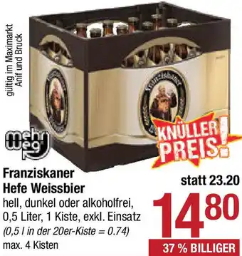 Maximarkt Franziskaner Hefe Weissbier Angebot