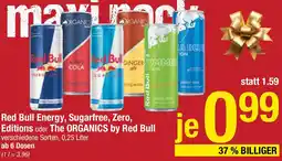 Maximarkt Red Bull Energy, Sugarfree, Zero, Editions oder The ORGANICS by Red Bull Angebot