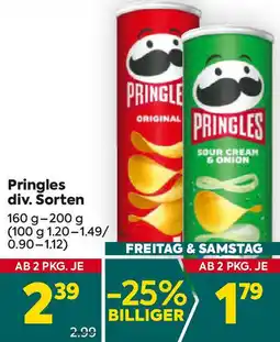 Billa Pringles div. Sorten Angebot