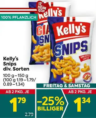 Billa Kelly's Snips div. Sorten Angebot