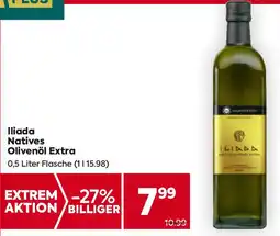 Billa Iliada Natives Olivenöl Extra Angebot