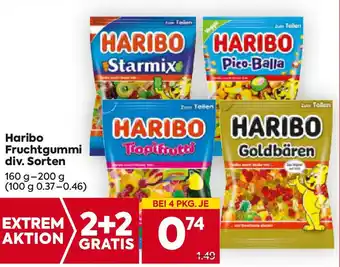 Billa Haribo Fruchtgummi div. Sorten Angebot