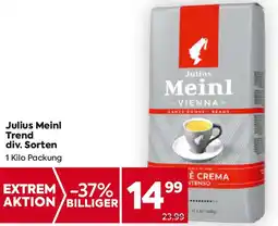 Billa Julius Meinl Trend div. Sorten Angebot