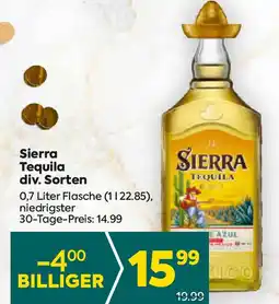 Billa Sierra Tequila div. Sorten Angebot