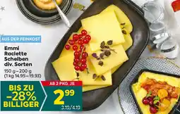Billa Emmi Raclette Scheiben div. Sorten Angebot