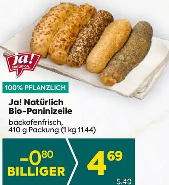 Billa Ja! Natürlich Bio-Paninizeile Angebot