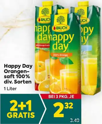 Billa Happy Day Orangen- saft Angebot