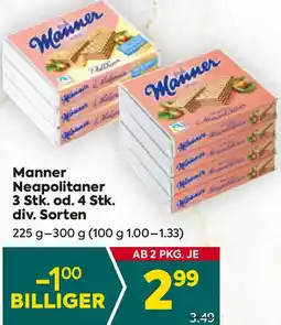 Billa Manner Neapolitaner Angebot