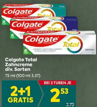 Billa Colgate Total Zahncreme Angebot