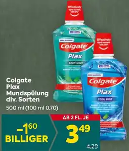 Billa Colgate Plax Mundspülung Angebot
