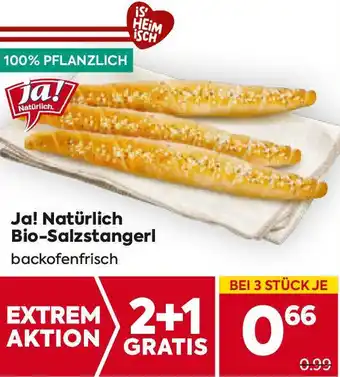 Billa Ja! Natürlich Bio-Salzstangerl Angebot