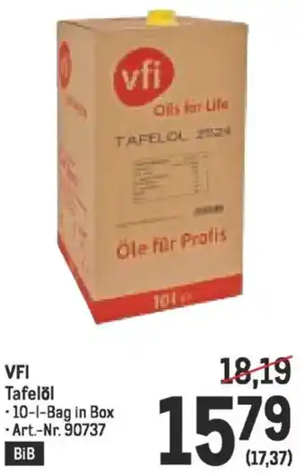 Metro VFI Tafelöl Angebot