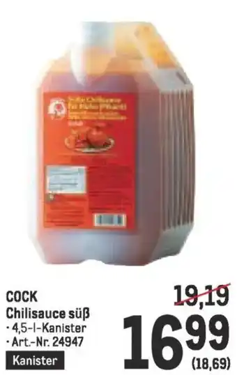 Metro COCK Chilisauce süß Angebot