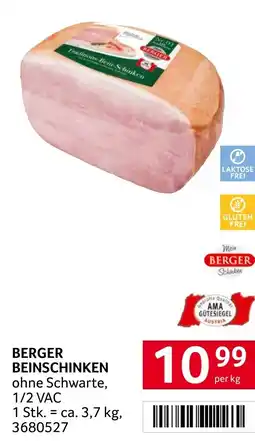 Transgourmet Berger beinschinken Angebot
