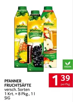 Transgourmet Pfanner fruchtsäfte Angebot