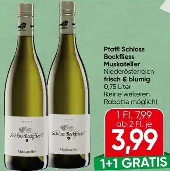 Spar Schloss Bockfliess Muskateller Angebot