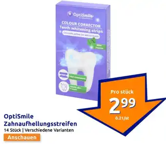 Action OptiSmile Zahnaufhellungsstreifen Angebot