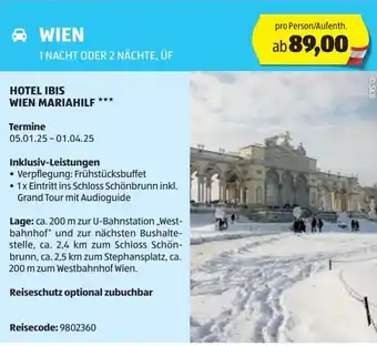 Hofer Reisen Wien Angebot