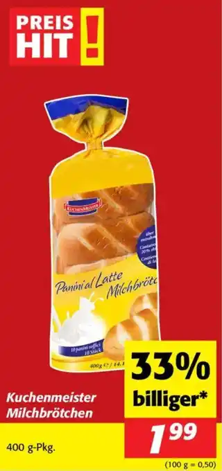 Nah&Frisch Kuchenmeister Milchbrötchen Angebot