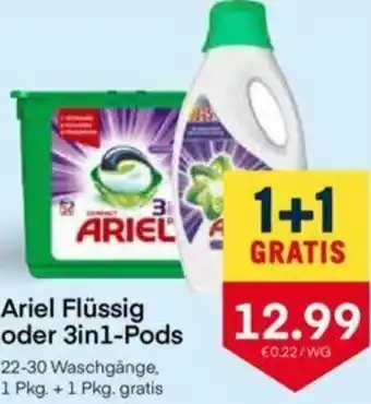 MPreis Ariel Flüssig Oder 3in1-Pods Angebot