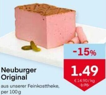 MPreis Neuburger Original 100g Angebot