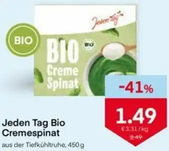 MPreis Jeden Tag Bio Cremespinat 450g Angebot