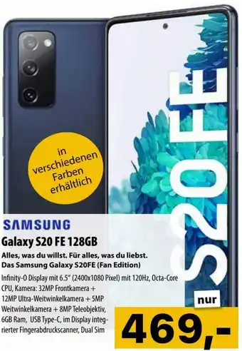 Cosmos Samsung Galaxy S20 FE 128GB Angebot