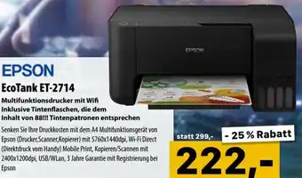 Cosmos Epson EcoTank ET-2714 Angebot