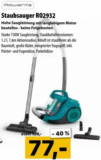 Cosmos Staubsauger R02932 Angebot