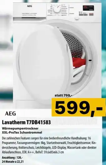 Cosmos AEG Lavatherm T7DB41583 Angebot