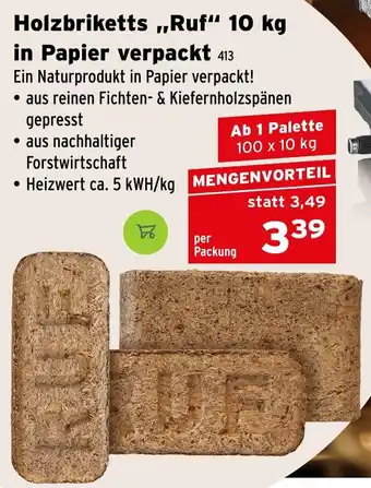 Salzburger Lagerhaus Holzbriketts Ruf Angebot
