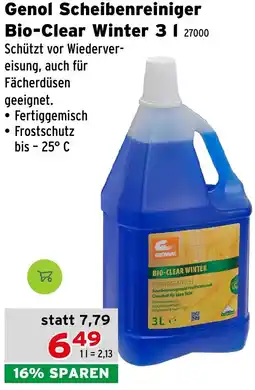 Salzburger Lagerhaus Genol Scheibenreiniger Bio-Clear Winter Angebot