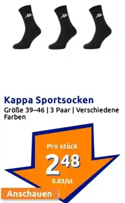Action Kappa Sportsocken Angebot