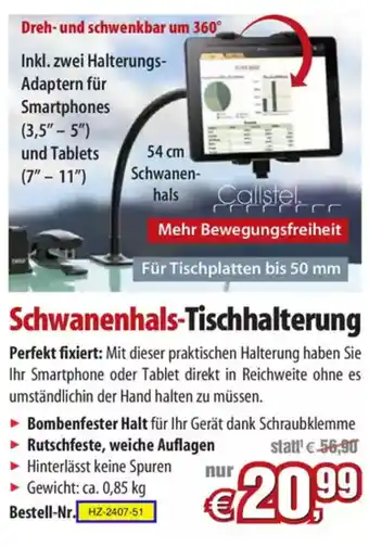 Pearl Schwanenhals-Tischhalterung Angebot