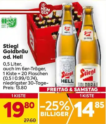 Billa Goldbräu od. Hell Angebot