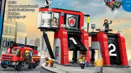 Lego Feuerwehrstation mit Drehleiterfahrzeug Angebot