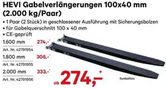 Lagerhaus Gabelverlängerungen Angebot