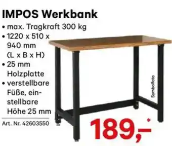 Lagerhaus Impos werkbank Angebot