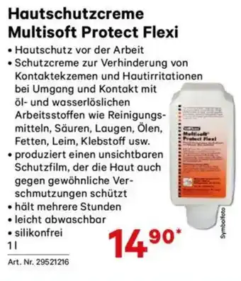 Lagerhaus Hautschutzcreme Multisoft Protect Flexi Angebot