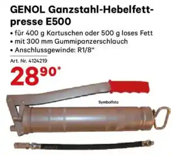 Lagerhaus Genol ganzstahl-hebelfett- presse e500 Angebot