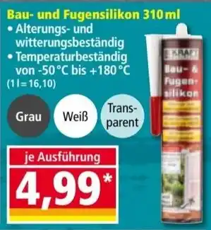 Norma Bau- und Fugensilikon Angebot