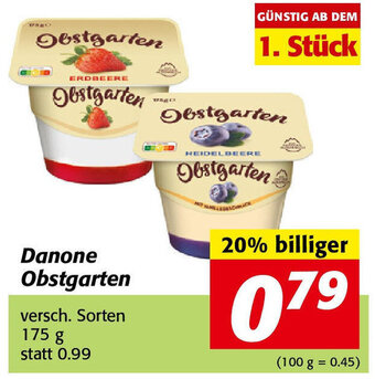 Nah&Frisch Danone Obstgarten 175 g Angebot
