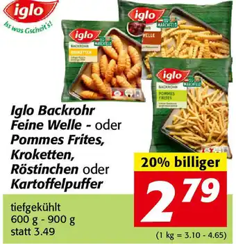 Nah&Frisch Iglo Backrohr Feine Welle Angebot